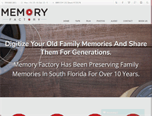 Tablet Screenshot of memoryfactory.com